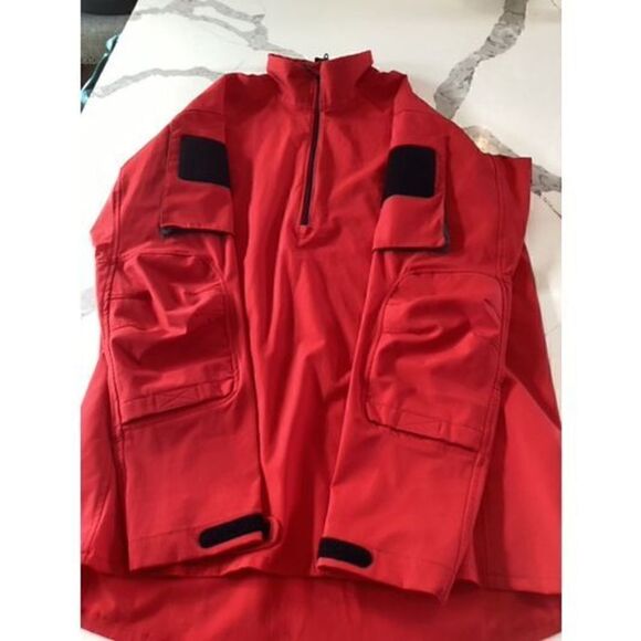 Beyond Mens AG Element Action 1/4 Zip Pullover  Red Sz XL Tall 4 Way Stretch Hik - Picture 12 of 12